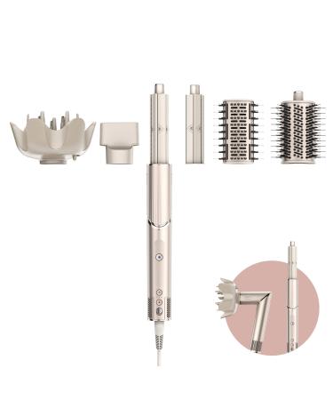 Shark FlexStyle 5-in-1 air style & hair dryer car wraping attachment paddle brush oval brush concentrator diffuser storage case no heat damage champagne HD440Sleu champagne 5-in-1
