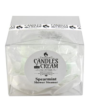 Candles and Cream Spearmint Shower Steamer Set - Aromatherapy for Stress Relief, Restore & Soothe Body (2-Pack) - Buy Online on SooperMarket.com