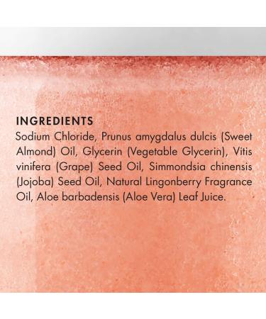 Exfoliating Himalayan Salt Body Scrub with Lingonberry | 10 oz Deep Cleansing Moisturizer for Women & Men - Buy Online on SooperMarket.com