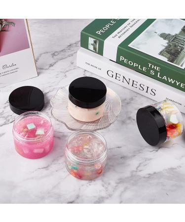 Qeirudu 4 oz Plastic Jars with Lids - 24 Pack Clear Round Containers for Body Butter, Scrubs, Lotions - Refillable Cosmetic Storage - Buy Online on SooperMarket.com