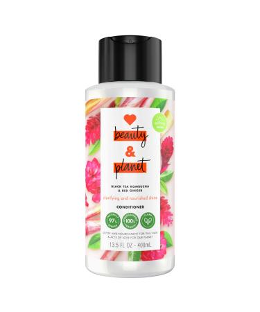 Love Beauty and Planet Silicone Free Conditioner Black Tea Kombucha & Red Ginger Detox and Nourishment Hair Care for Soft and Shiny Hair 13.5 fl oz