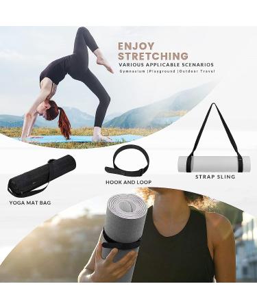 UMIA Yoga Mat Bag with Strap | Exercise Yoga Mat Carrier for 1/4-inch Thick Mat | Black - Buy Online on SooperMarket.com