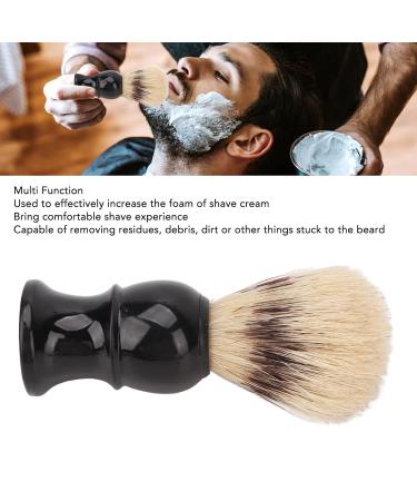 Jauarta Shaving Brush for Men - Portable Black Curved Handle Foaming Beard Cleaning Brush for Home Salon & Travel - Buy Online on SooperMarket.com
