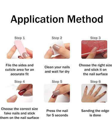 24PC Short Holographic Red Fake Nails Set with Glue - Elegant Touch Press On Nails for Women - Perfect for Party Daily Wear (JP1979) - Buy Online on SooperMarket.com