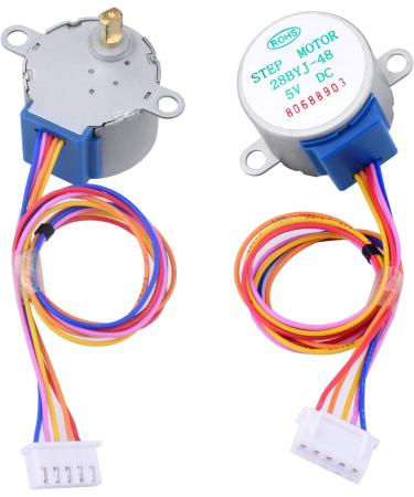 Longruner Geared Stepper Motor 28byj 48 with Uln2003 Driver Board for ArduinoIDE - 5X, 5V (with Wire) - Buy Online on SooperMarket.com