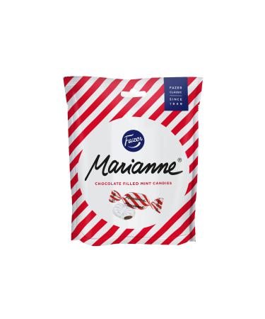 Fazer Marianne chocolate filled mint chocolates individually packed vegan and gluten -free peppermint candy candy with finish chocolate 220g mint 220 g (1 Pack)