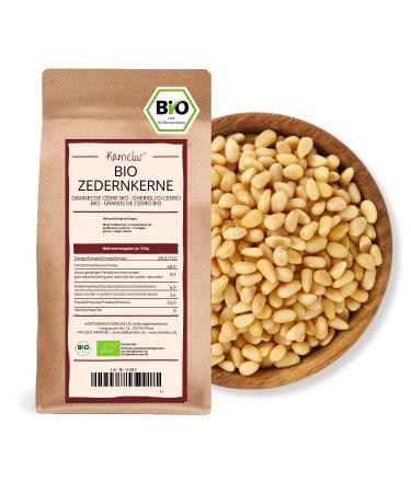 Kamelur Siberian organic cedaries from wild collection - 1kg - Russian cedar kernels without any additives - cedar nuts as an alternative to pine nuts 1 kg (1 Pack)