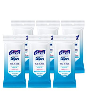 Purell Hand Sanitizing Wipes, Clean Refreshing Scent, 20 Count Travel Pack (Pack of 6) - 9124-09-EC