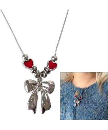 Oralgo Heart-Butterfly Necklace | Handmade Adjustable Choker & Collarbone Chain | Perfect Gifts for Women - Buy Online on SooperMarket.com