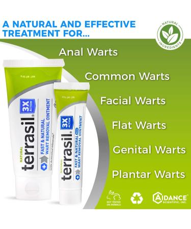 Wart Remover MAX by Terrasil - Safe & Natural Treatment for Plantar, Genital, and Facial Warts - 14gm Tube - Buy Online on SooperMarket.com