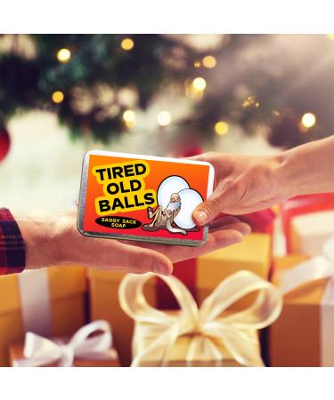 Shop Gears Out Tired Old Balls Soap Bar - Perfect Gag Gift for Men s Milestone Birthdays & Over-the-Hill Celebrations | Black Charcoal Soap for Adults - Buy Online on SooperMarket.com