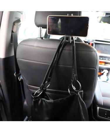 Enlace Rear Hooks for Car Seats - Cell Phone Holder & Hidden Hook for Bags | Silver 1 Piece - Buy Online on SooperMarket.com