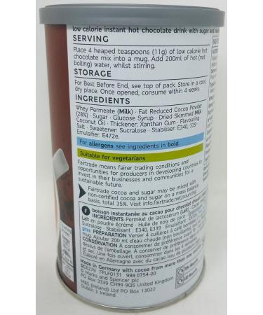 M&S Instant Low Calorie Hot Chocolate 200g | Instant low calorie hot chocolate drink - Buy Online on SooperMarket.com