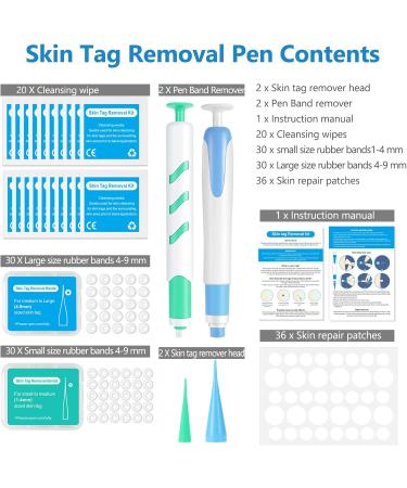 Acrochordon Treatment Kit Anti-Tick Treatment with 60 Strips of Micro and Regular Skin Labels (1mm to 9mm) for Face and Body with 36 Repair Patches - Buy Online on SooperMarket.com
