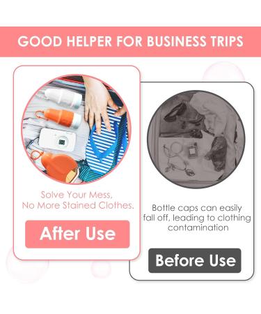 Travel Silicone Bottle Covers - 8 Pack Reusable Protective Spout Accessories for Shampoo & Shower Gel - Safe & Durable Travel Containers - Buy Online on SooperMarket.com