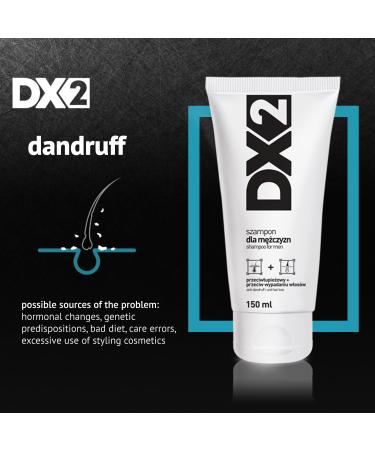 DX2 Anti-Dandruff & Hair-Loss Shampoo for Men - Double-Action Formula | 150ml - Effective Everyday Use - Buy Online on SooperMarket.com