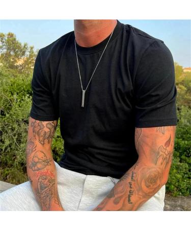Stainless Steel Mindful Breathing Necklace Breathlace Necklace Quit Smoking Anxiety Necklace The Necklace for Anxiety Stress for Men Women Anxiety Relief (Blue) - Buy Online on SooperMarket.com