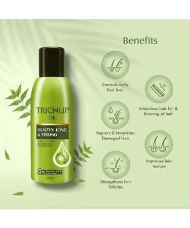 Trichup Healthy Long & Strong Oil - 600ml (3 X 200ml) for Nourished Hair | Buy Online Internationally - Buy Online on SooperMarket.com