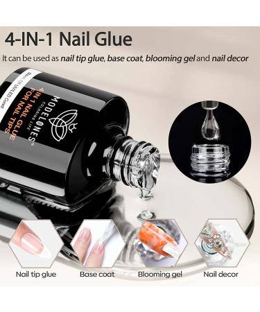 Modelones Nail Tips and Glue Gel Kit with Nail Lamp - 4 in 1 Upgraded Gel x Nail Kit for Fast Nail Extensions | Valentine's Gift for Women - Buy Online on SooperMarket.com