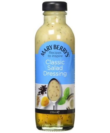 Mary Berry's Classic Salad Dressing - Versatile Dressing or Dip - Suitable for Vegans & Vegetarians - No Artificial Flavourings or Preservatives - 235 ml Bottle