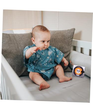 Ibasenice 5-Soft Fabric Book - Early Education Toys for Babies | Black & White Baby Books | Peach Skin Cloth Toys - Buy Online on SooperMarket.com