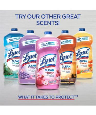 Lysol Multi-Surface Cleaner 40 Fl Oz - Sparkling Lemon & Sunflower Essence | Sanitizing, Disinfecting, Deodorizing Pour - Buy Online on SooperMarket.com