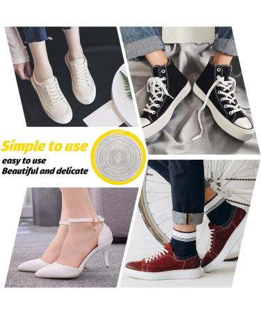 Rhinestone Shoe Laces Set with Metal Tips - 5.47 Yards Glitter Cords for DIY Hoodie, Pants, Hats (Silver) - Buy Online on SooperMarket.com