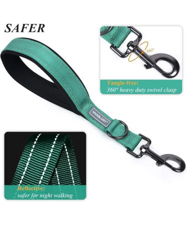 Vivaglory Short Dog Leash - 32cm Training Line for Medium & Large Dogs - Green Traffic Leash - Buy Online on SooperMarket.com