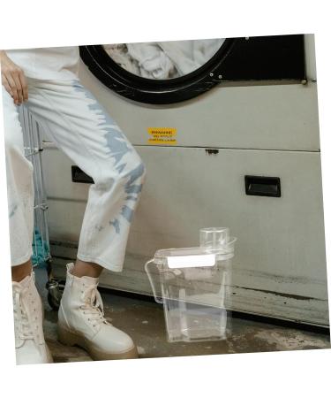 BCOATH 3pcs Laundry Storage Box Large Capacity Sub Buckets Jug Stand Lotion Transparent Plastic - Buy Online on SooperMarket.com