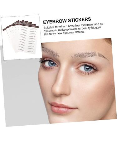 Baluue 42 Pcs Eyebrow Stickers Grooming Shaping Eyebrow Sticker Eyebrow 4d Peel Hair Water Transfer Paper - Buy Online on SooperMarket.com