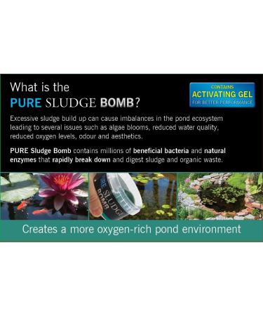 Evolution Aqua Pure Sludge Bomb Pond Sludge Remover Natural Sludge Buster for Pond Clear Water Treatment Bacteria Balls Cleaner Pond Bomb for Fish Ponds | 1 Gel Ball Treats 20 000 litres - Buy Online on SooperMarket.com
