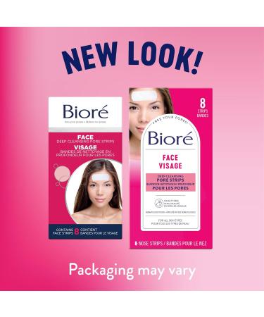 Bior Deep Cleansing Pore Strips for Instant Facial Pore Unclogging and Blackhead Removal (8 Count) Face Strips 8 count (Pack of 1) - Buy Online on SooperMarket.com