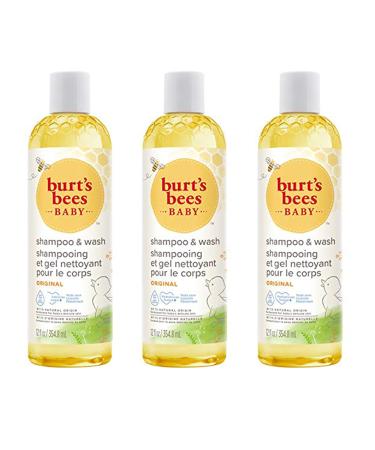Burt's Bees Baby Original Shampoo and Body Wash 236.5ml - Pack of 3 709.5 Milliliters Value Pack Original 354.8 ml (Pack of 3)