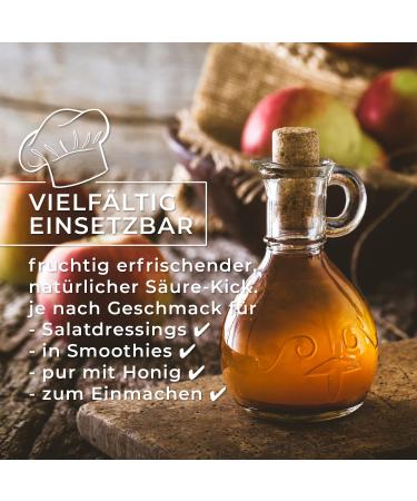 GreatVita Organic Apple Cider Vinegar - 4 x 500ml Naturally Cloudy & Unfiltered with Mother | High-Quality Health Booster - Worldwide Shipping - Buy Online on SooperMarket.com