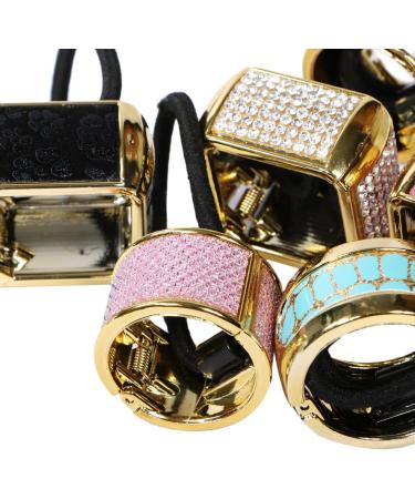 kilofly 6pc Cuff Elastic Band Ponytail Holder Hair Tie Styling Wrap Set - Buy Online on SooperMarket.com