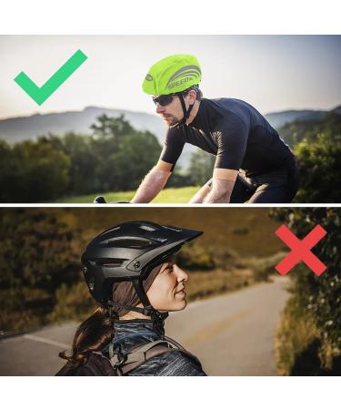 KKVOGMLE Reflective Waterproof Helmet Cover - 2-Piece Rain Protection for Bicycle Helmets | Durable and Reflective Riding Helmet Coating - Buy Online on SooperMarket.com