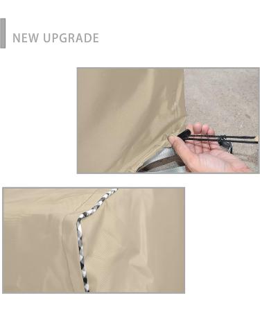 AlaSou Ping Pong Table Cover - Water Resistant, Weatherproof Brownish Yellow - Protect Your Foldable Table Tennis Equipment - Buy Online on SooperMarket.com