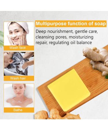 Organic Ginger Soap (2 Pack) - Weight Loss & Blood Circulation Support for Face and Body - Buy Online on SooperMarket.com