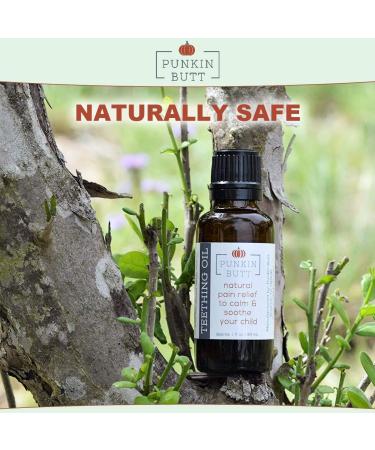 Punkin Butt Teething Oil - 1 oz | Natural Teething Relief for Babies | Chamomile, Sunflower, Peppermint & Clove Oil | Chemical-Free Baby Teething Solution - Buy Online on SooperMarket.com