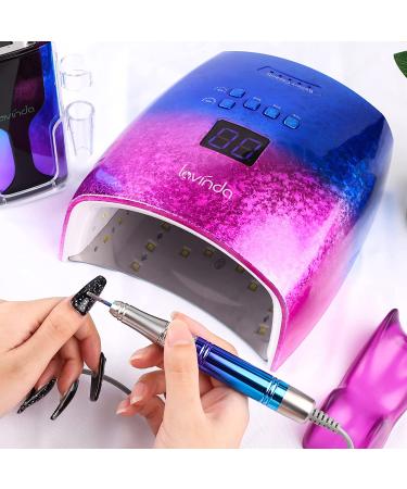 Lavinda 48W Rechargeable UV LED Nail Lamp - Cordless & Wireless Professional Nail Dryer for Acrylic Gel Nails - Multicolor - Buy Online on SooperMarket.com