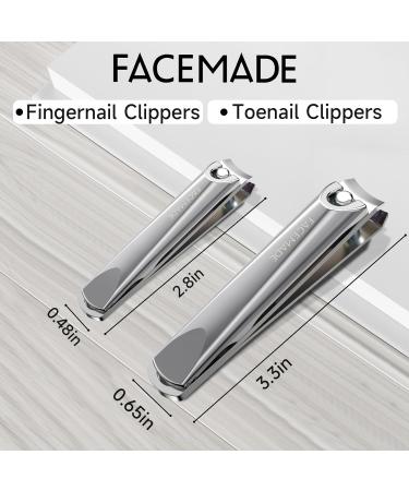 FACEMADE Nail Clippers Set Bright Sliver - Buy Online on SooperMarket.com