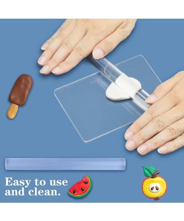 8-Piece Acrylic Clay Roller Set with Cutters, Rollers, and Sheets - Polymer Clay Tools for Shaping, Sculpting, and Modelling - Buy Online on SooperMarket.com