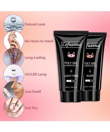 Poly Gel Starter Set - Complete Poly Gel Nail Extension Kit for Beginners | Perfect for Nail Art & DIY Manicure - Buy Online on SooperMarket.com