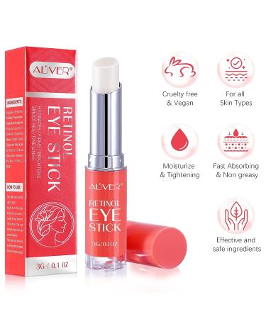 Retinol Eye Stick - Anti Aging Brightening Cream for Dark Circles & Puffiness - Buy Online on SooperMarket.com