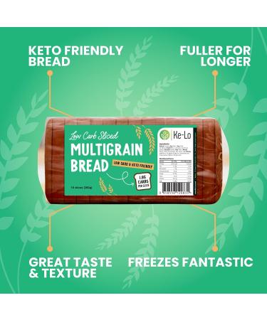 Keto-Pro Low Carb Keto Friendly Bread (3 Pack) | Keto Bread | Low Carb Bread | Low Calorie Bread Helping You Stay Fuller for Longer | Low Carb Snacks & Keto Food | Low Carb Bread UK - Buy Online on SooperMarket.com