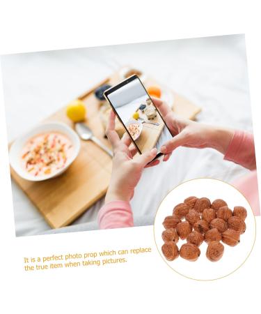 Alipis 20pcs Faux Fruit Decor Walnut Ornament Photo Props Walnut Artificial Food Fake Fruit Walnut Background Pretend Play Food Figure Lifelike Nut Ornament Wedding Birthday Present - Buy Online on SooperMarket.com