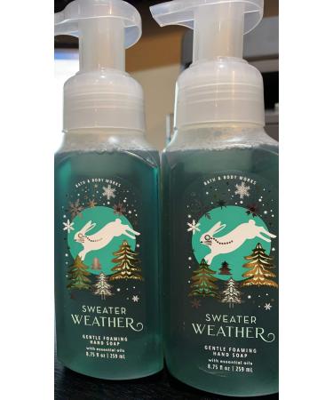 Bath & Body Works 2 Pack Sweater Weather Gentle Foaming Hand Soap 8.75 Ounce Each