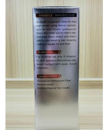 IMMETEE Hair Building Fibers - Instant Regrowth for Thinning Hair & Bald Spots - 28g Black - Conceals Hair Loss in 15 Seconds - For Men & Women - Buy Online on SooperMarket.com