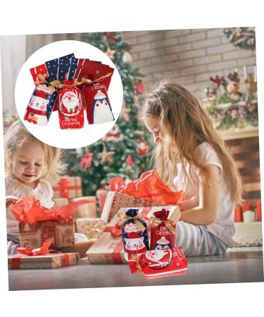 PLAFOPE Chrismas Bags 50pcs Christmas Drawstring Bag Candy Bags Holiday Santa Bag Drawstring Candy Bag Child Bag Food - Buy Online on SooperMarket.com