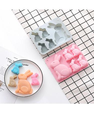 PRETYZOOM 2pcs Easter Cake Mold Easter Bunny Cake Mould Bunny Candy Mold Easter Chocolate Molds Silicone Bakery Easter Decor Easter Baking Molds 3D Silica Gel Bakeware Baking Supplies - Buy Online on SooperMarket.com